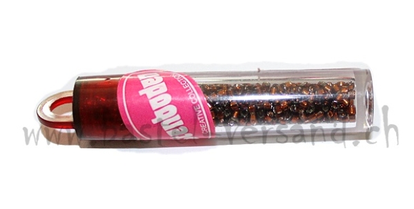 Treasure Bead (Midiperlen) braun silbereinzug