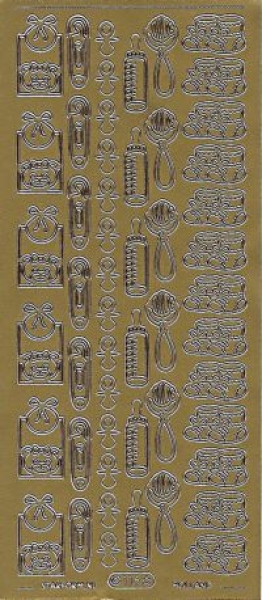 Sticker Baby Motive gold