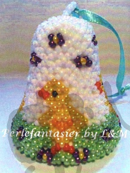 Perlefantasier 1601 Glocke 5cm Küken