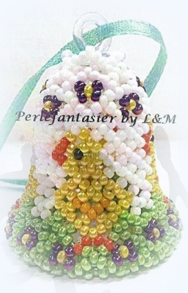 Perlefantasier 1604 Glocke 5cm Küken