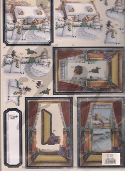 3D Stanzbogen im Winter