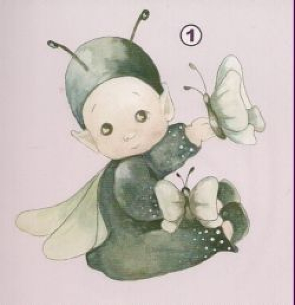 3D Schnittbogen kleiner Schmetterling