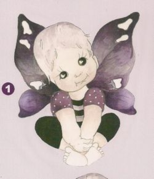 3D Schnittbogen kleiner Schmetterling