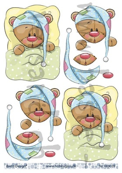 3D Schnittbogen Schlafmütze