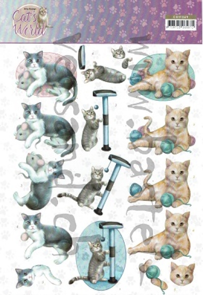 3D Schnittbogen Katzenbabys