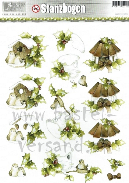 3D Stanzbogen Vögel