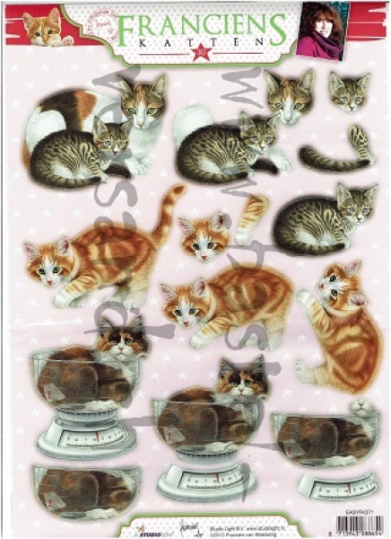 3D Stanzbogen Katzen