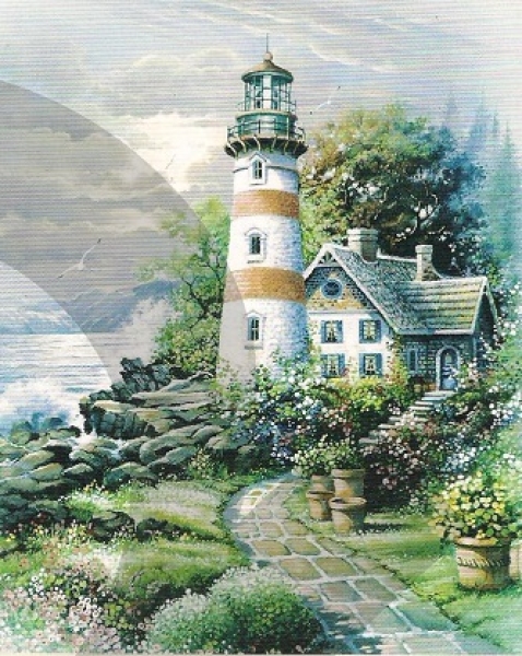 3D Schnittbogen Leuchtturm