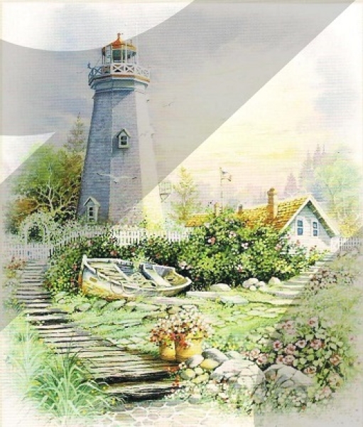 3D Schnittbogen Leuchtturm