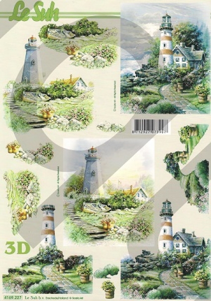 3D Schnittbogen Leuchtturm