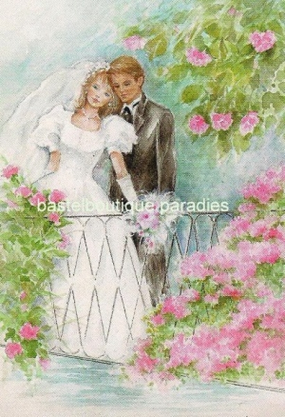 3D Schnittbogen Brautpaar