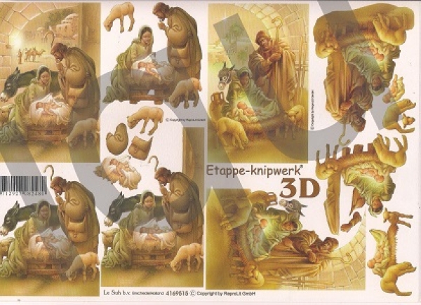 3D Schnittbogen Jesus ist geboren