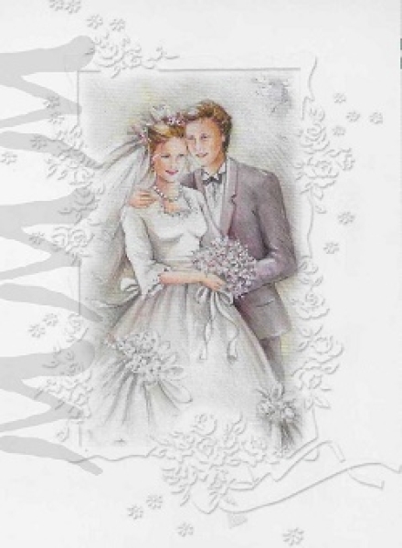 3D Schnittbogen Brautpaar