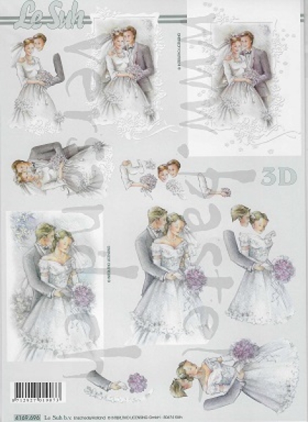 3D Schnittbogen Brautpaar