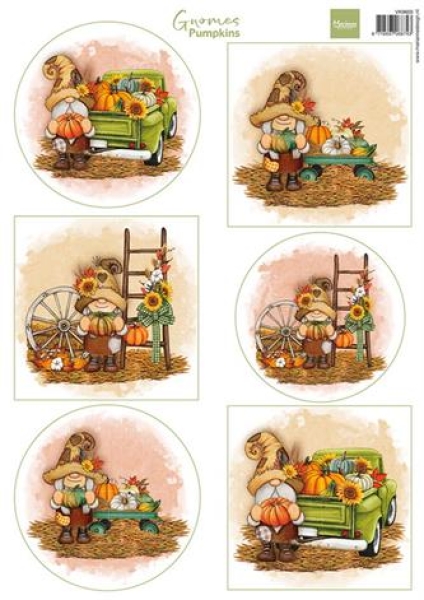 Schnittbogen Gnomes Pumpkins