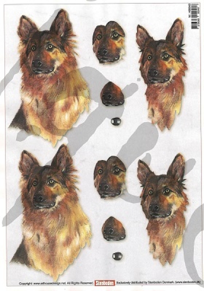 3D Schnittbogen Schäferhund