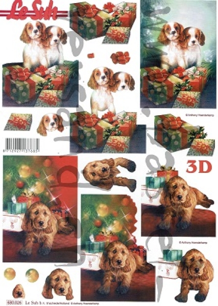 3D Stanzbogen Welpen