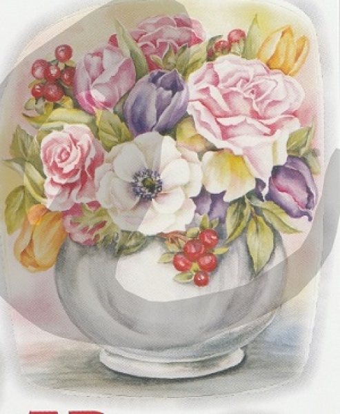 3D Stanzbogen Blumensträusse