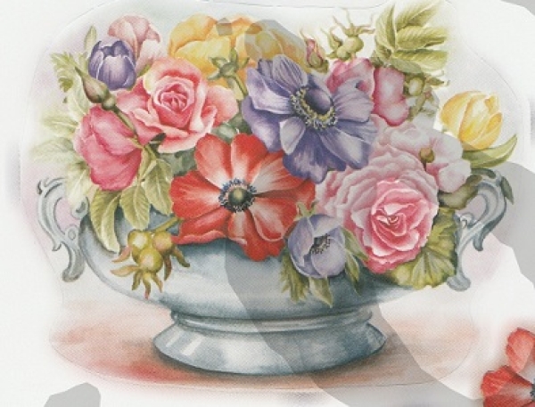 3D Stanzbogen Blumensträusse