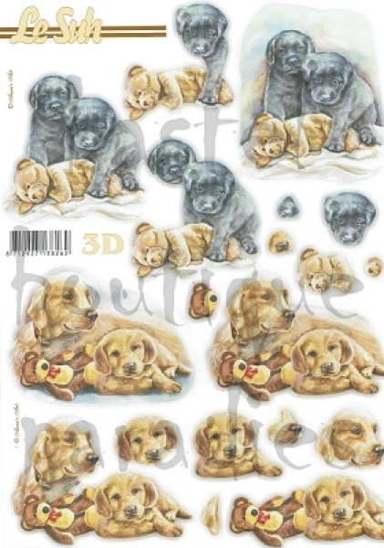 3D Stanzbogen Welpen