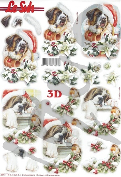 3D Stanzbogen Bernhardiner