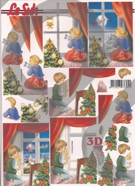 3D Schnittbogen warten aufs Christkind