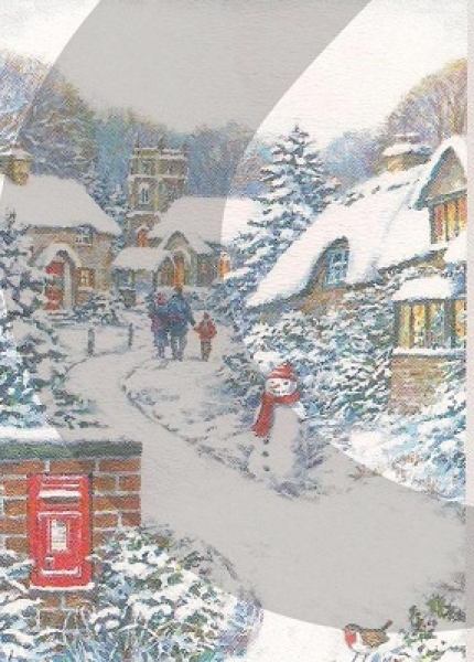 3D Schnittbogen Weihnachtspost