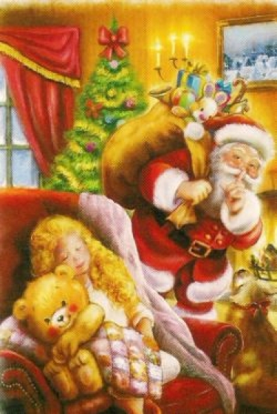 3D Schnittbogen Weihnachtsmann