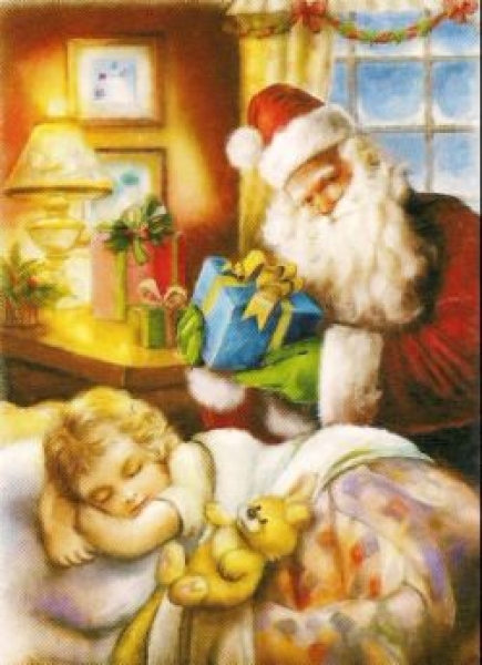 3D Schnittbogen Weihnachtsmann