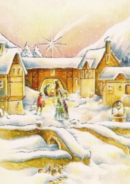 3D Schnittbogen Winterabend