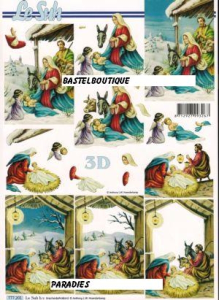 3D Schnittbogen Heiligabend