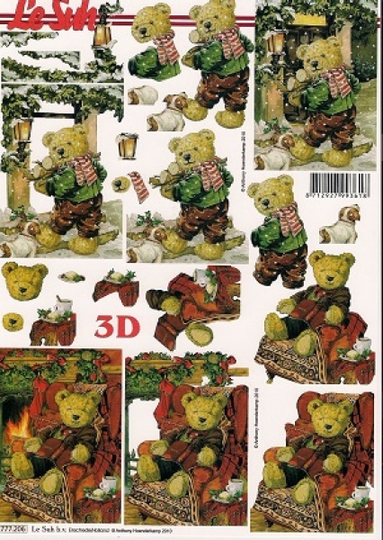 3D Schnittbogen Bären im Winter