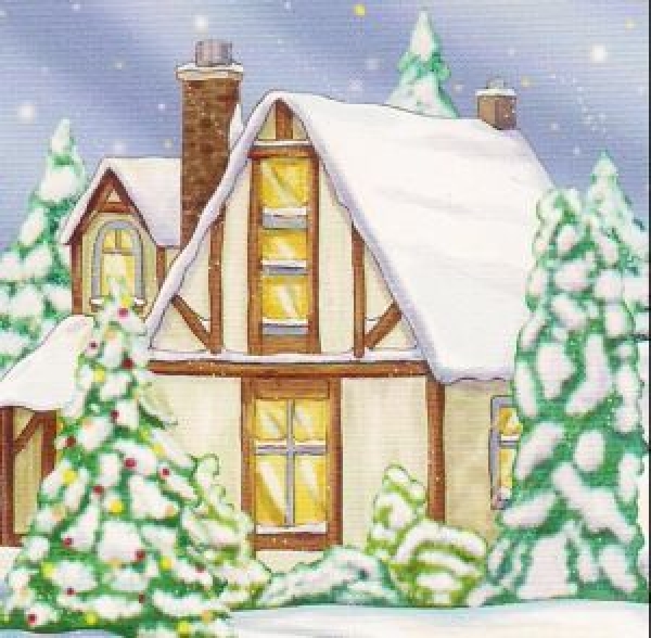 3D Schnittbogen Winterstimmung