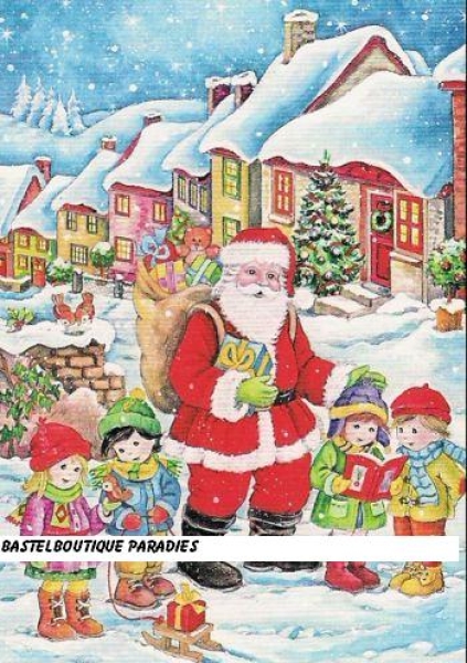 3D Schnittbogen Nikolaus kommt