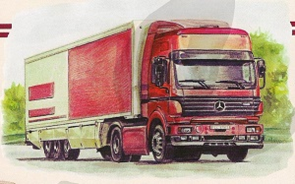 3D Schnittbogen LKW (Volvo / Mercedes)
