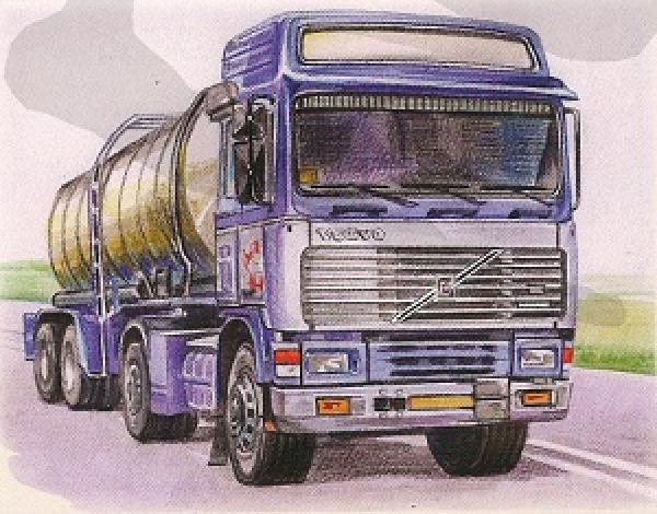 3D Schnittbogen LKW (Volvo / Mercedes)