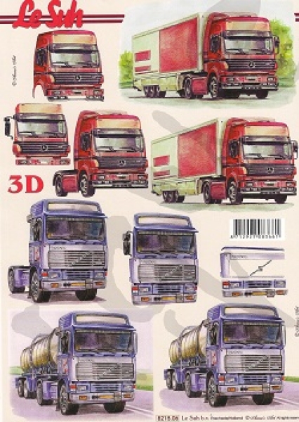 3D Schnittbogen LKW (Volvo / Mercedes)