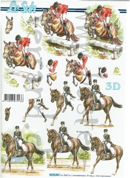 3D Schnittbogen Reiter