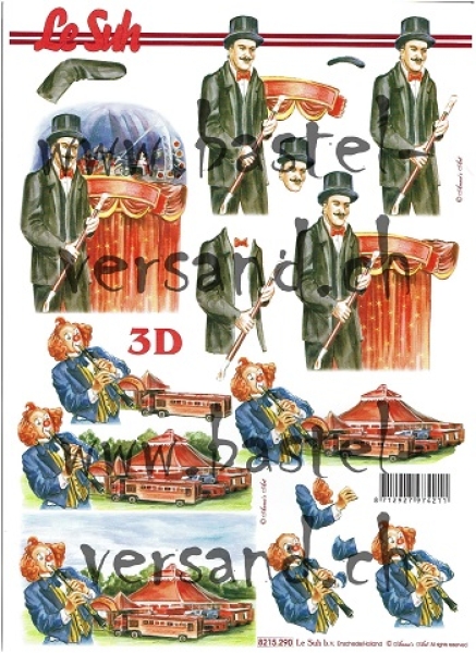 3D Schnittbogen Clown