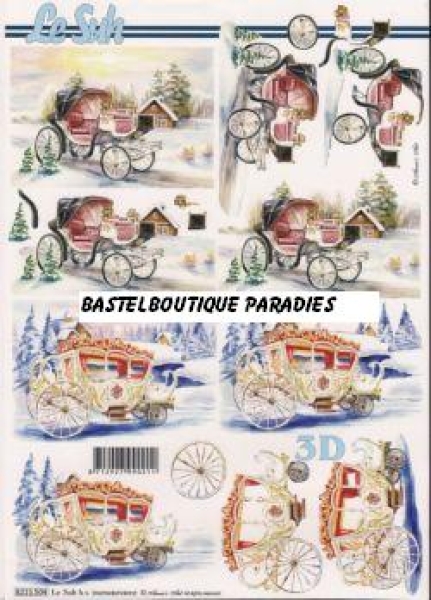 3D Schnittbogen Kutschen