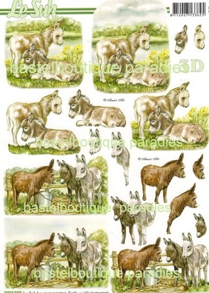 3D Schnittbogen Esel