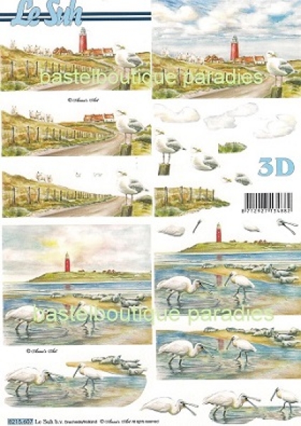 3D Schnittbogen am Meer