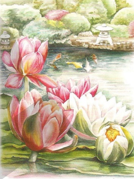 3D Schnittbogen am Teich