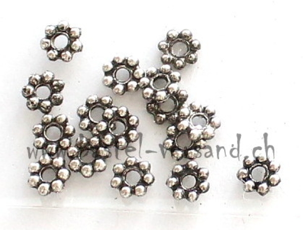 Abstandhalter Perle antik silber