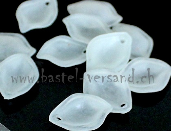 Acryl Anhänger Blatt 19mm zartgrün