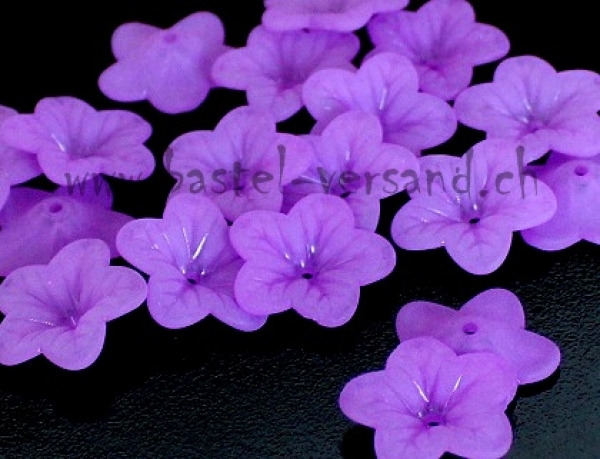 Acryl Blume 18mm lila