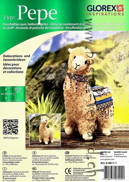 Bastelpackung Kuscheltier Lama Pepe
