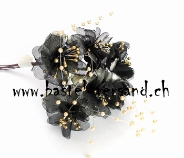 Brautblüte schwarz/gold