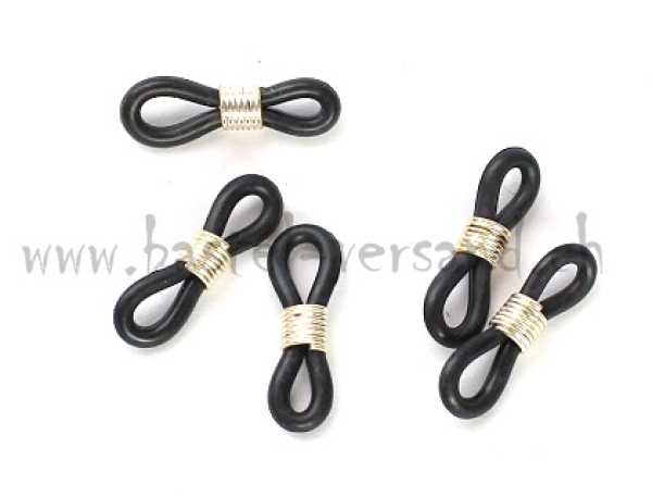 Brillenketten Verbinder schwarz (2Stk.)