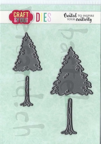 CRAFT & YOU Stanzschablone "Christmas Trees"